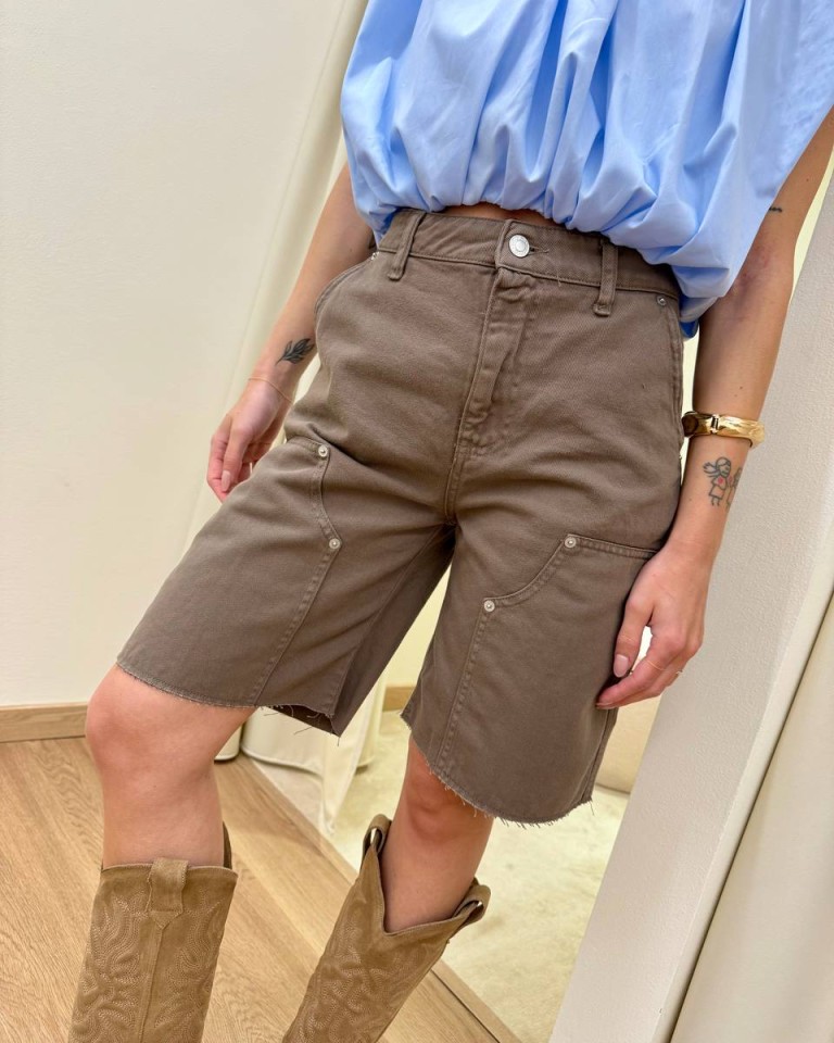 Bermuda June fango Vicolo Shop Online Bermuda June fango Vicolo