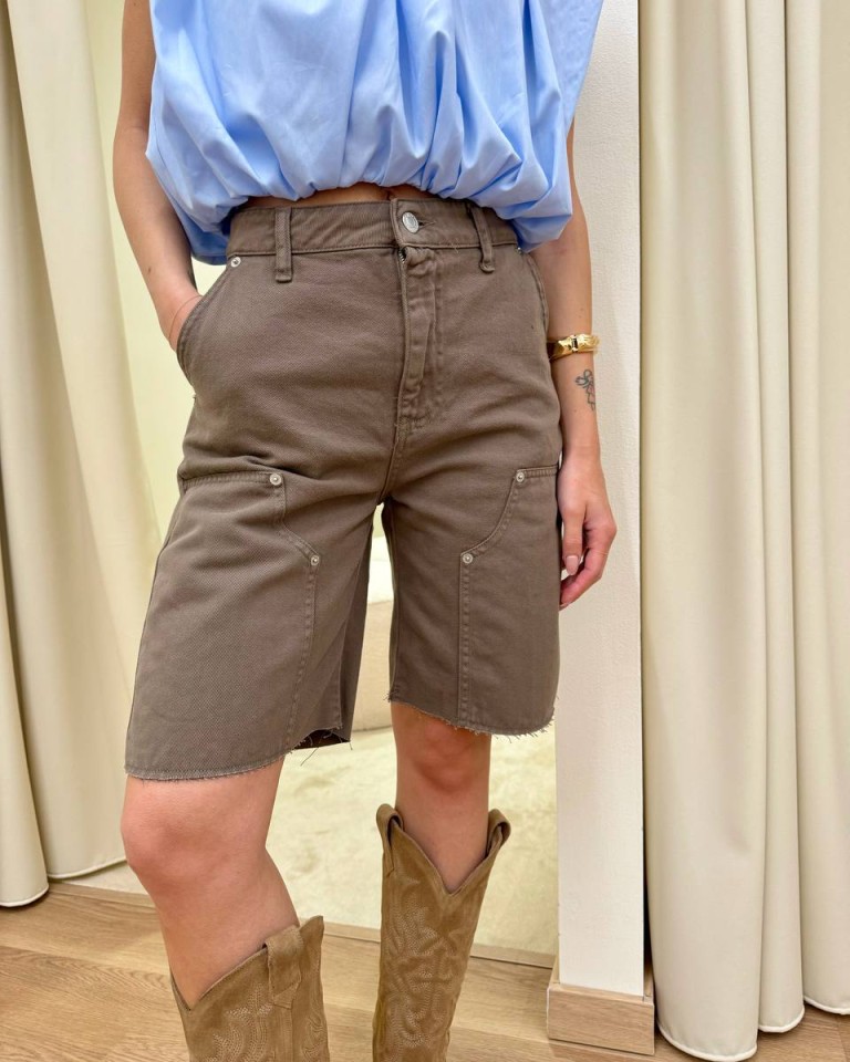 Bermuda June fango Vicolo Shop Online Bermuda June fango Vicolo