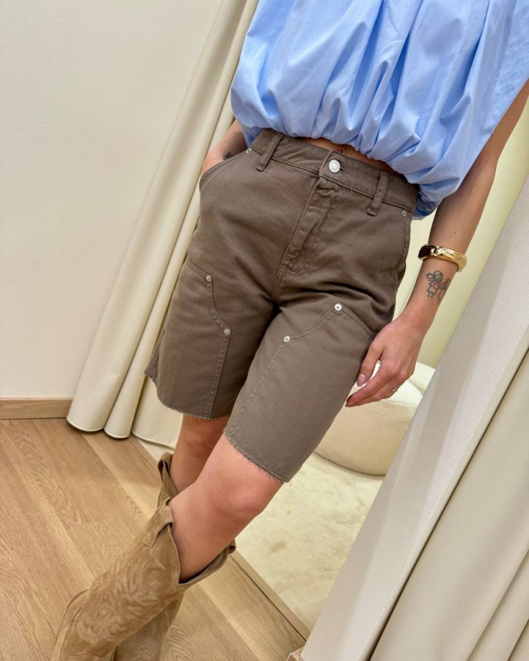 Bermuda June fango Vicolo Shop Online Bermuda June fango Vicolo