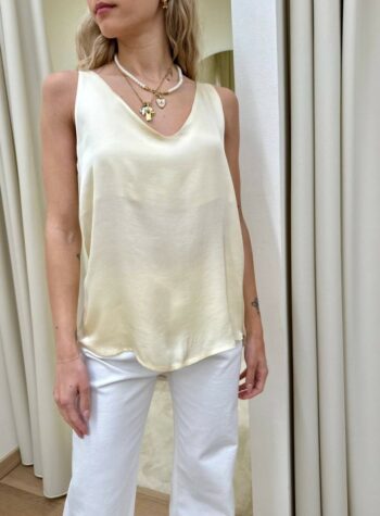 Shop Online Top scollo a V viscosa burro HaveOne