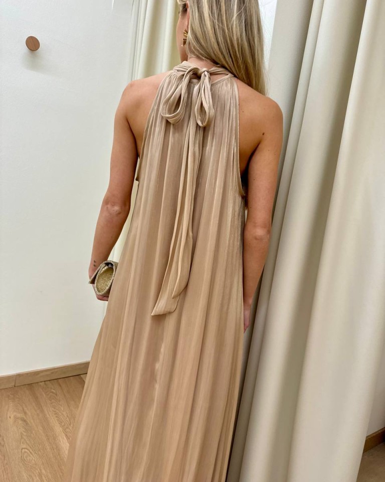 Vestito semilucido oro Souvenir Shop Online Vestito semilucido oro Souvenir