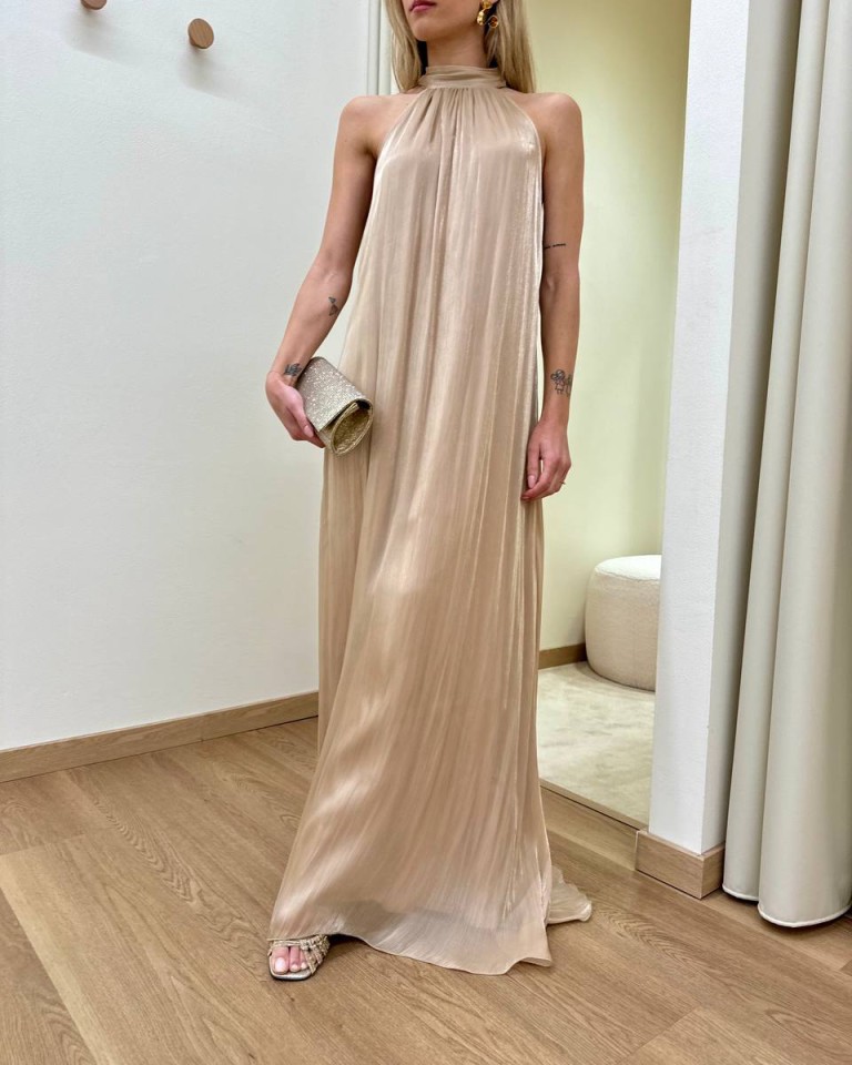 Vestito semilucido oro Souvenir Shop Online Vestito semilucido oro Souvenir