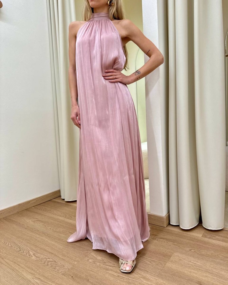 Vestito semilucido rosa Souvenir Shop Online Vestito semilucido rosa Souvenir