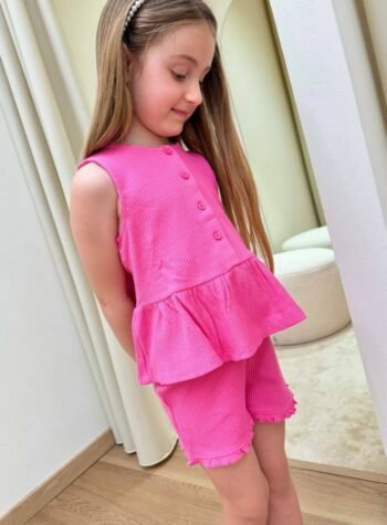 Shop Online Top spugna nido d'ape fucsia Name It