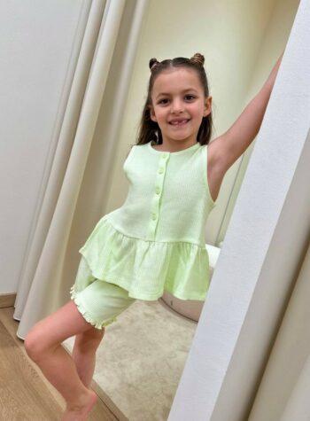 Shop Online Top spugna nido d'ape lime Name It