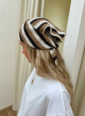 Shop Online Bandana crochet moro caffè e panna HaveOne