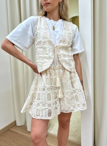 Shop Online Shorts ricamato burro HaveOne