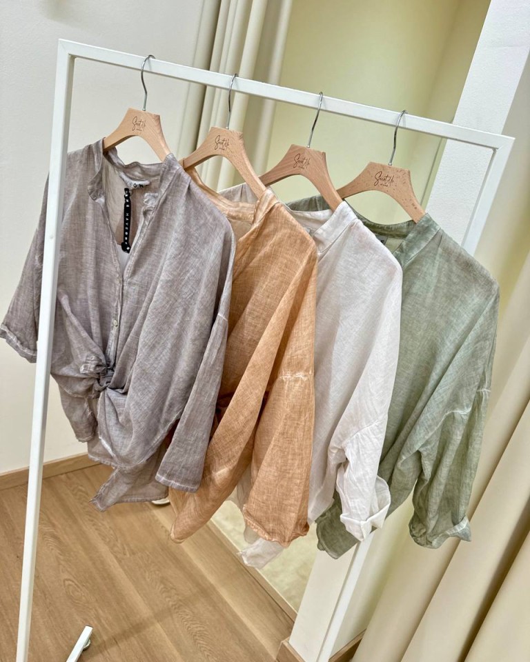 Camicia coreana voile nocciola HaveOne Shop Online Camicia coreana voile nocciola HaveOne