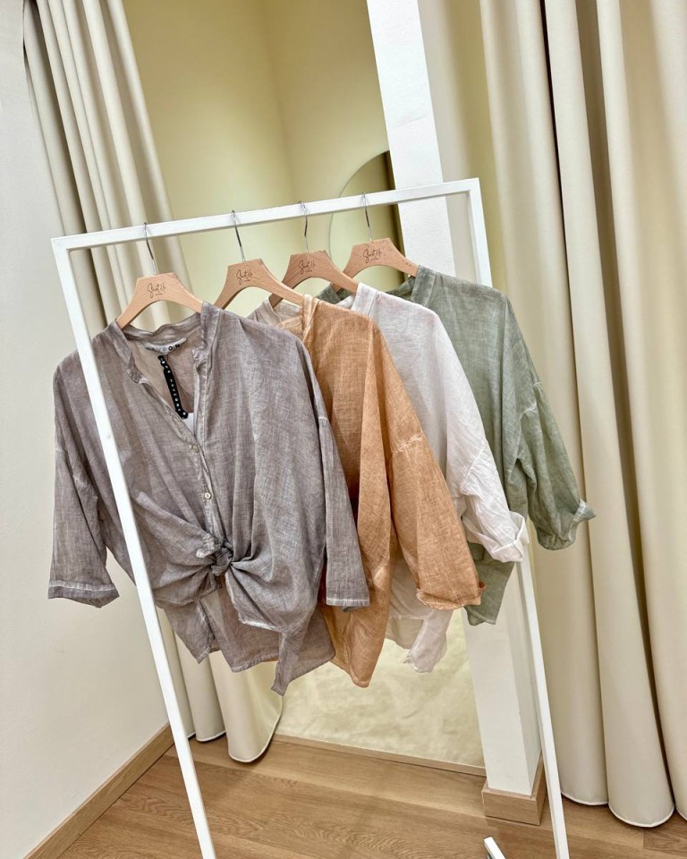 Camicia coreana voile nocciola HaveOne Shop Online Camicia coreana voile nocciola HaveOne