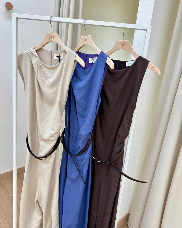 Tuta intera indaco con cintura Vicolo Shop Online Tuta intera indaco con cintura Vicolo