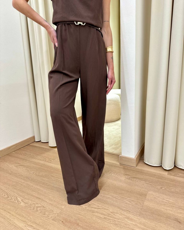 Tuta intera moro con cintura Vicolo Shop Online Tuta intera moro con cintura Vicolo