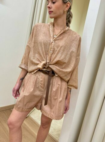 Shop Online Shorts risvolto nocciola HaveOne