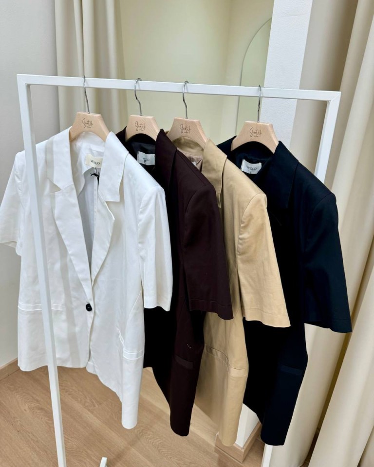 Giacca mezza manica cotone nera Vicolo Shop Online Giacca mezza manica cotone nera Vicolo