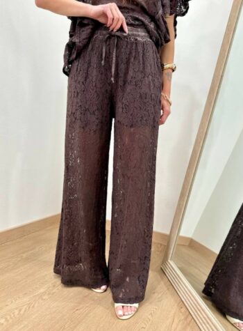 Shop Online Pantalone in pizzo moro Susy Mix