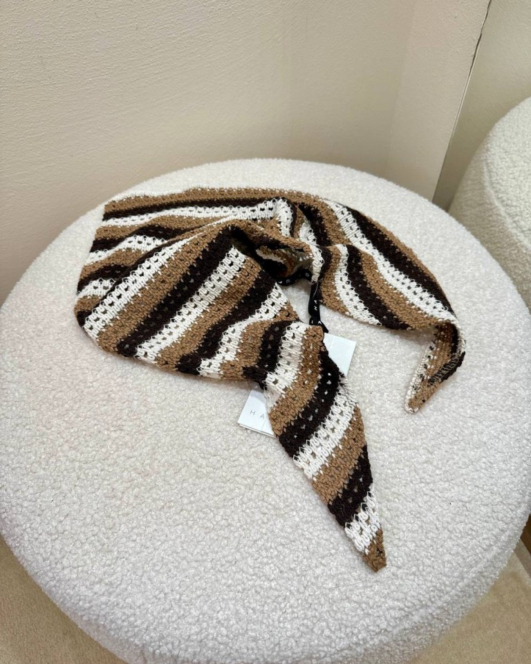 Bandana crochet moro caffè e panna HaveOne Shop Online Bandana crochet moro caffè e panna HaveOne