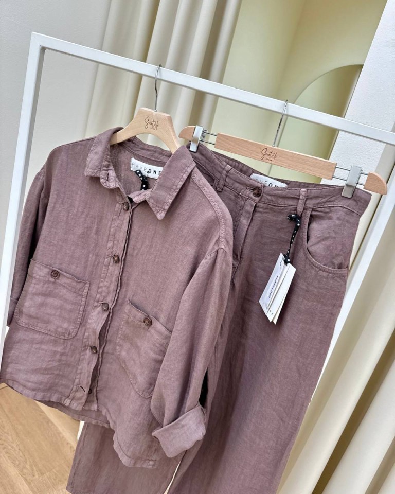 Camicia over in lino moro HaveOne Shop Online Camicia over in lino moro HaveOne