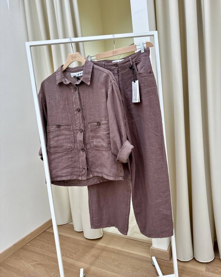 Camicia over in lino moro HaveOne Shop Online Camicia over in lino moro HaveOne