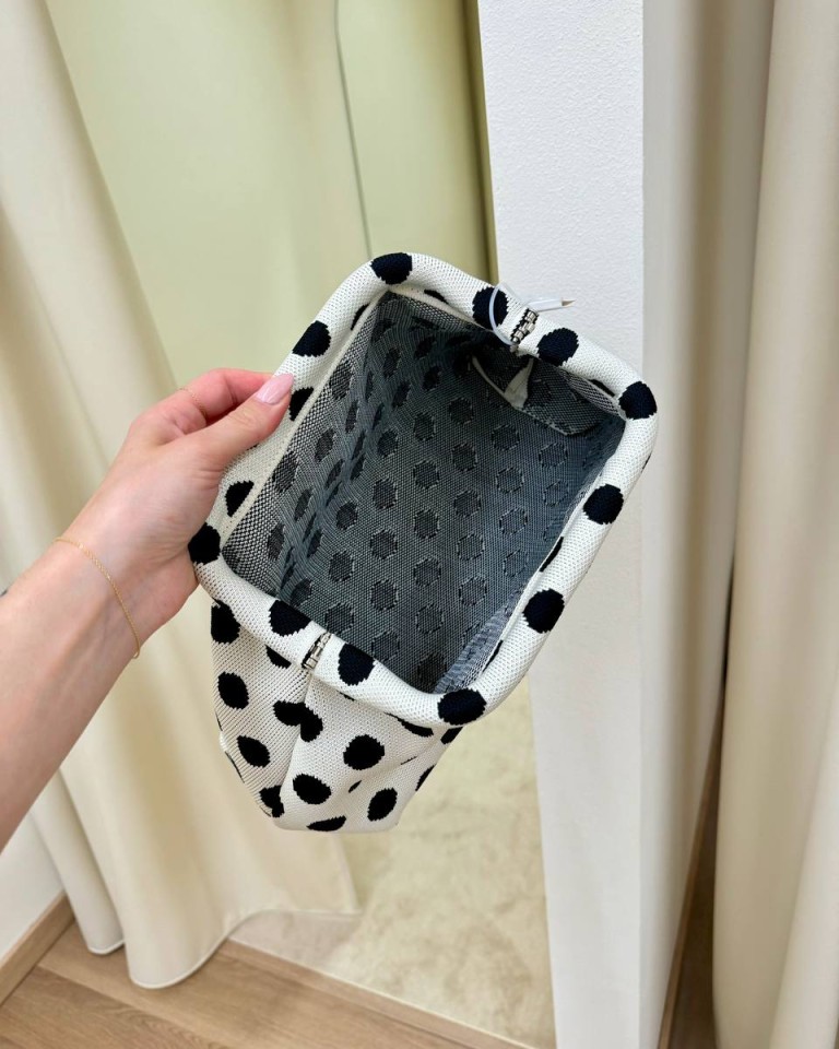 Pouch bag pois burro e neri Sticky Bestie Shop Online Pouch bag pois burro e neri Sticky Bestie