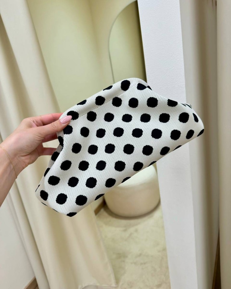 Pouch bag pois burro e neri Sticky Bestie Shop Online Pouch bag pois burro e neri Sticky Bestie