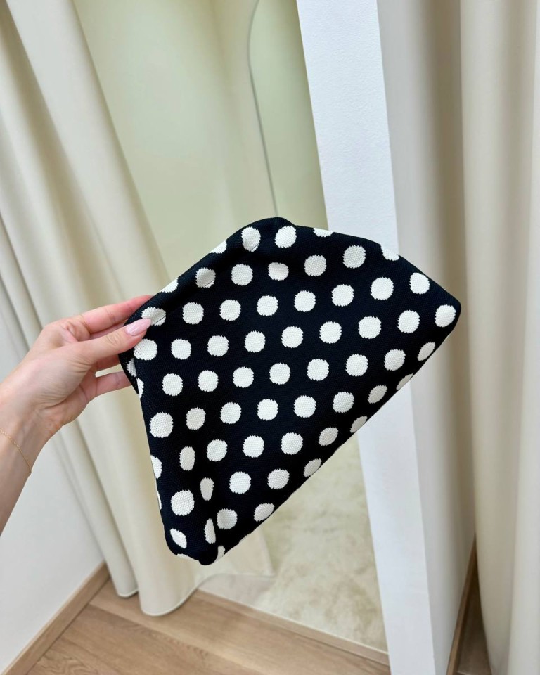 Pouch bag pois nera e burro Sticky Bestie Shop Online Pouch bag pois nera e burro Sticky Bestie