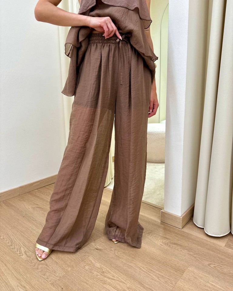 Pantalone con coulisse moro HaveOne Shop Online Pantalone con coulisse moro HaveOne