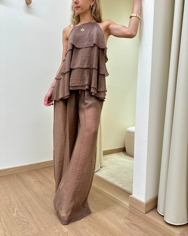 Pantalone con coulisse moro HaveOne Shop Online Pantalone con coulisse moro HaveOne