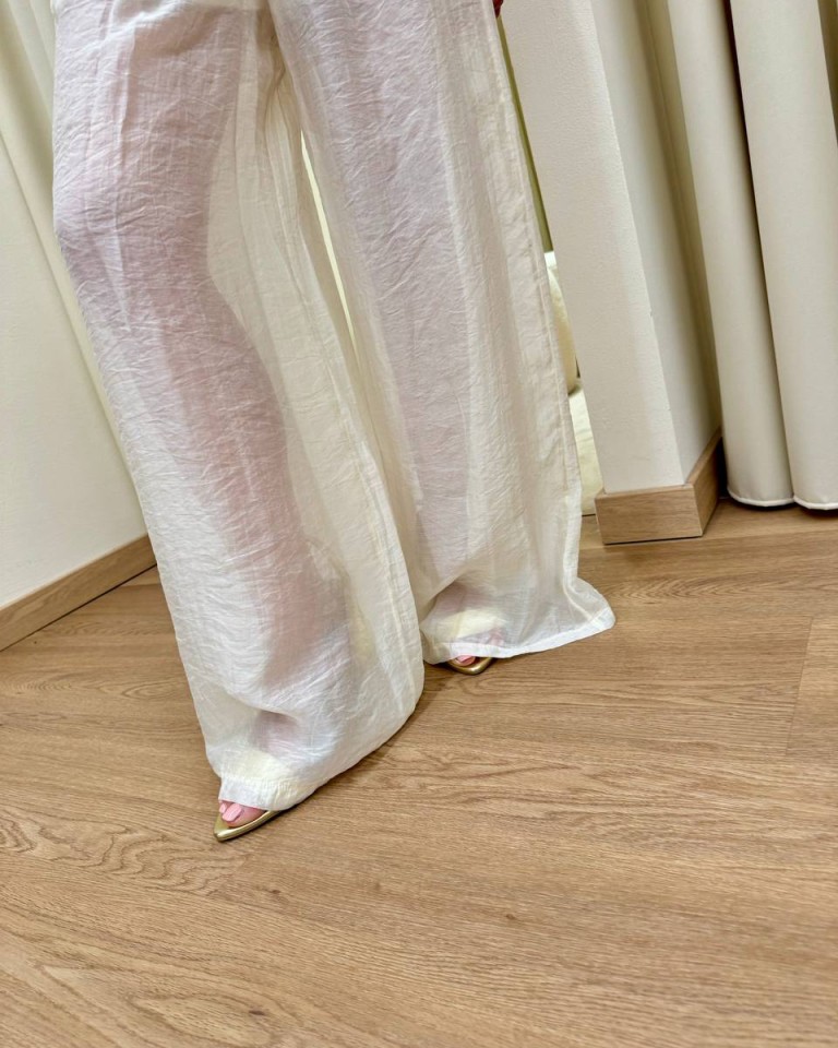 Pantalone con coulisse burro HaveOne Shop Online Pantalone con coulisse burro HaveOne
