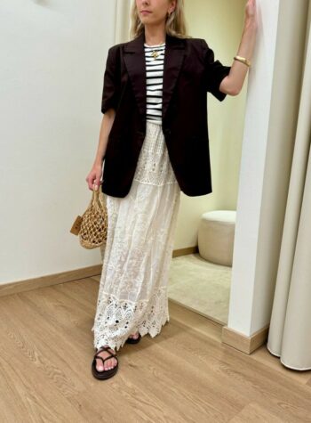 Shop Online Gonna macramè e ricami burro HaveOne