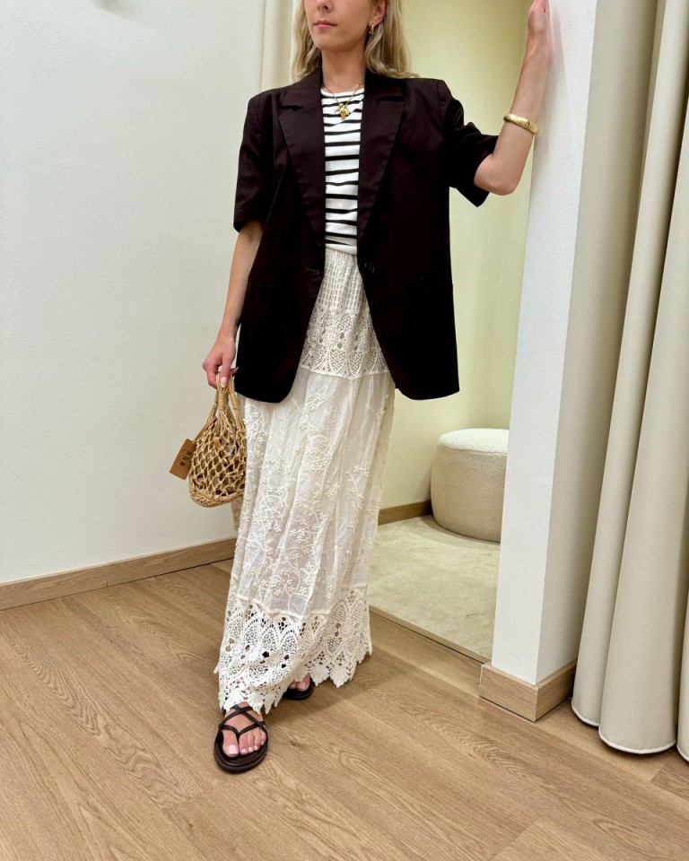 Giacca mezza manica cotone moro Vicolo Shop Online Giacca mezza manica cotone moro Vicolo
