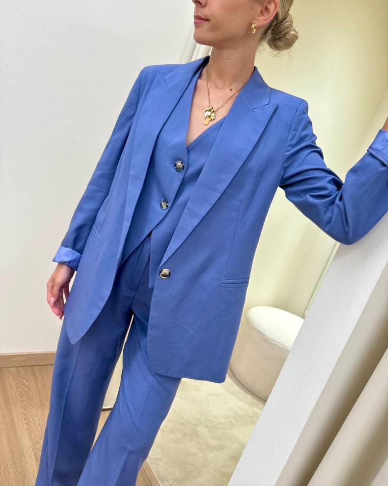 Giacca rever a lancia indaco Vicolo Shop Online Giacca rever a lancia indaco Vicolo