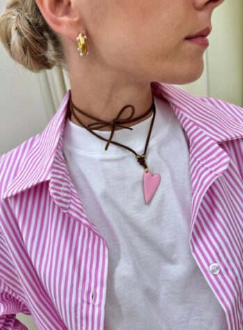 Shop Online Choker moro con cuore rosa