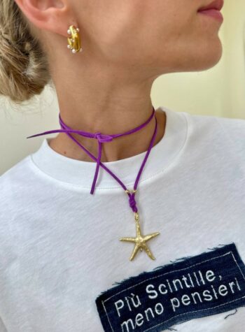 Shop Online Choker viola stella marina