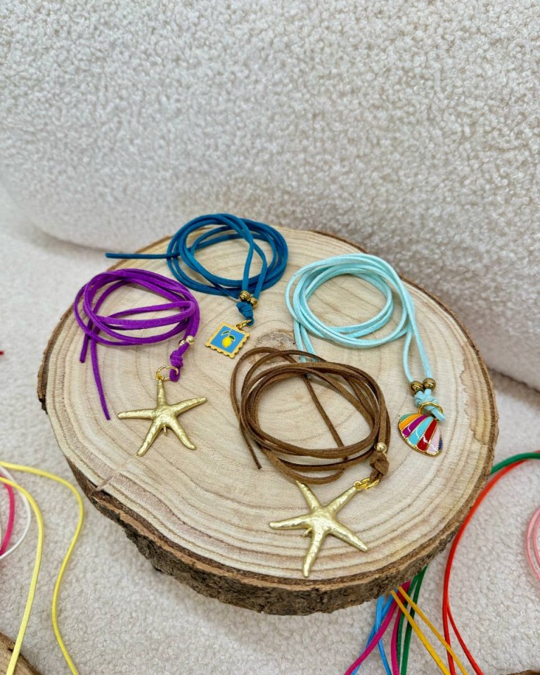 Choker viola stella marina Shop Online Choker viola stella marina