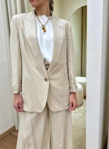 Shop Online Giacca rever a lancia beige Vicolo