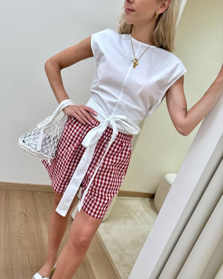 Top crop con nastri bianco Vicolo Shop Online Top crop con nastri bianco Vicolo