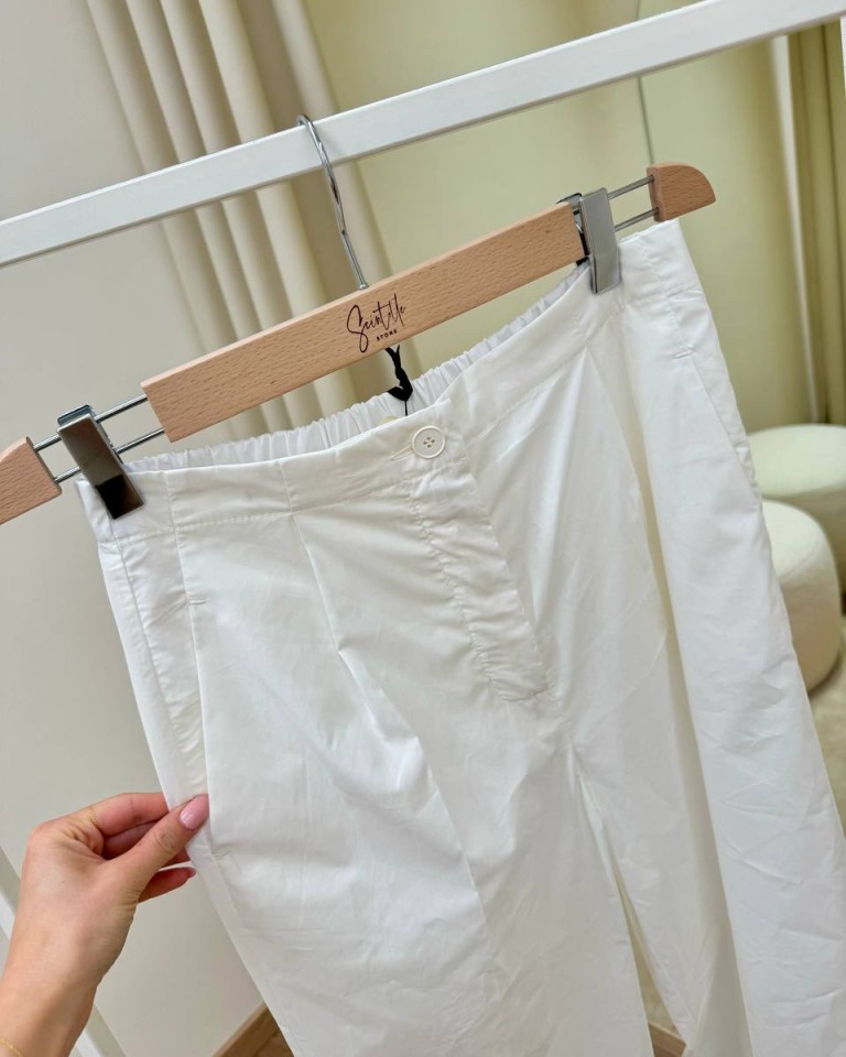Pantalone palazzo con pinces bianco Vicolo Shop Online Pantalone palazzo con pinces bianco Vicolo