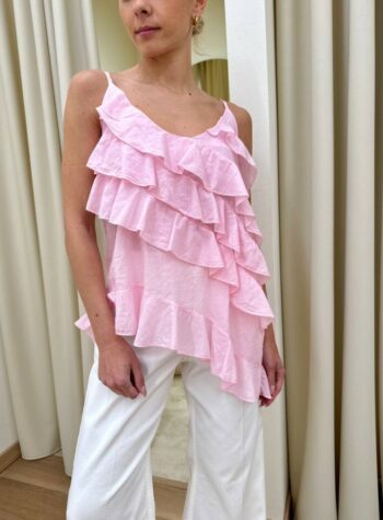 Shop Online Top rouches rosa Susy Mix