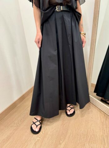 Shop Online Gonna midi con cintura nera Susy Mix