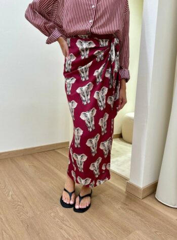 Shop Online Gonna lunga pareo elefanti Tensione In