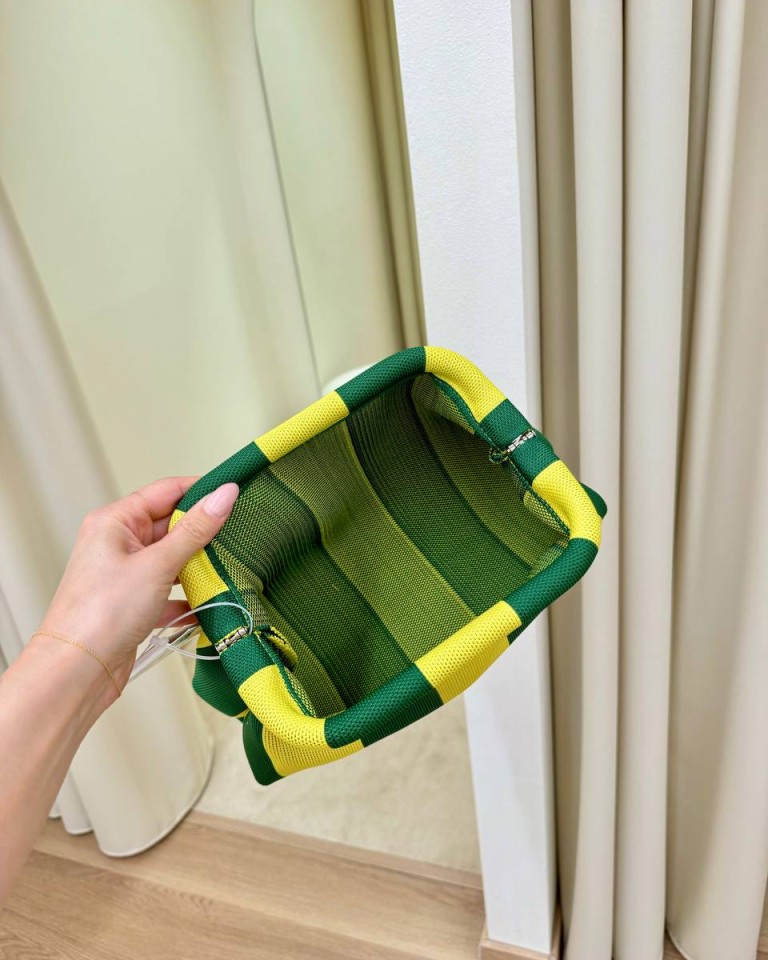 Pouch bag righe gialla e verde Sticky Bestie Shop Online Pouch bag righe gialla e verde Sticky Bestie