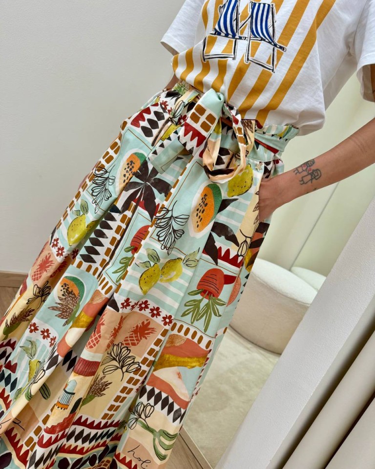 Gonna midi fantasia esotica multicolor Souvenir Shop Online Gonna midi fantasia esotica multicolor Souvenir
