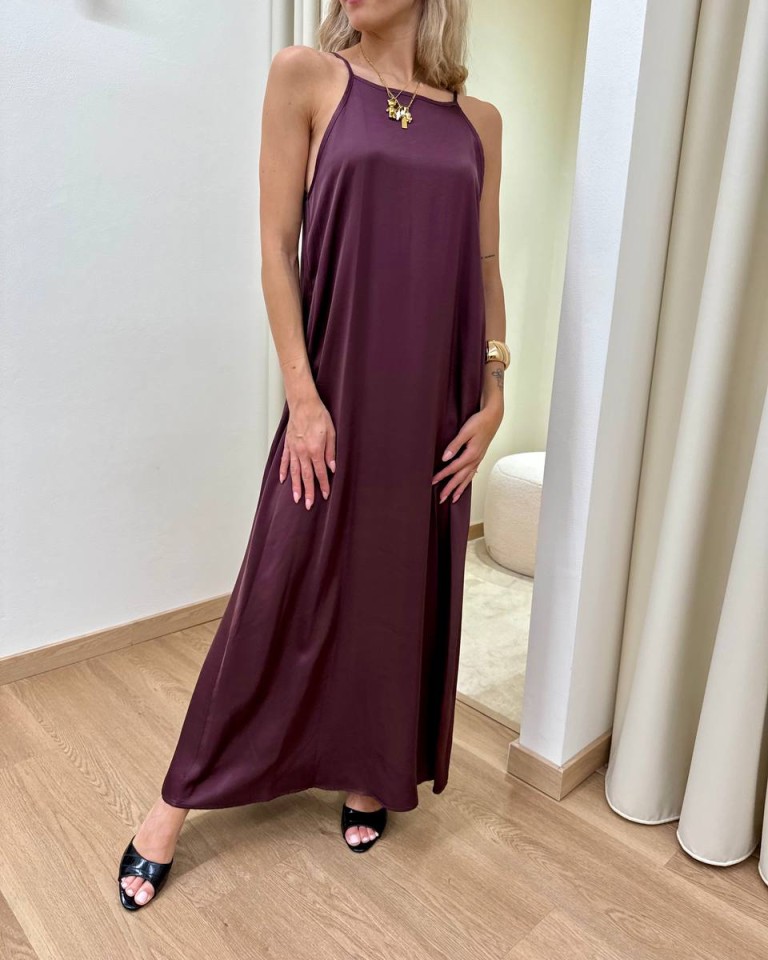 Vestito raso scollo schiena fico HaveOne Shop Online Vestito raso scollo schiena fico HaveOne