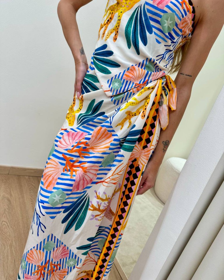Top fazzoletto fantasia marina multicolor Tensione In Shop Online Top fazzoletto fantasia marina multicolor Tensione In