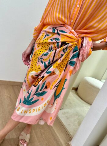 Shop Online Gonna pareo lunga rosa Mexico HaveOne