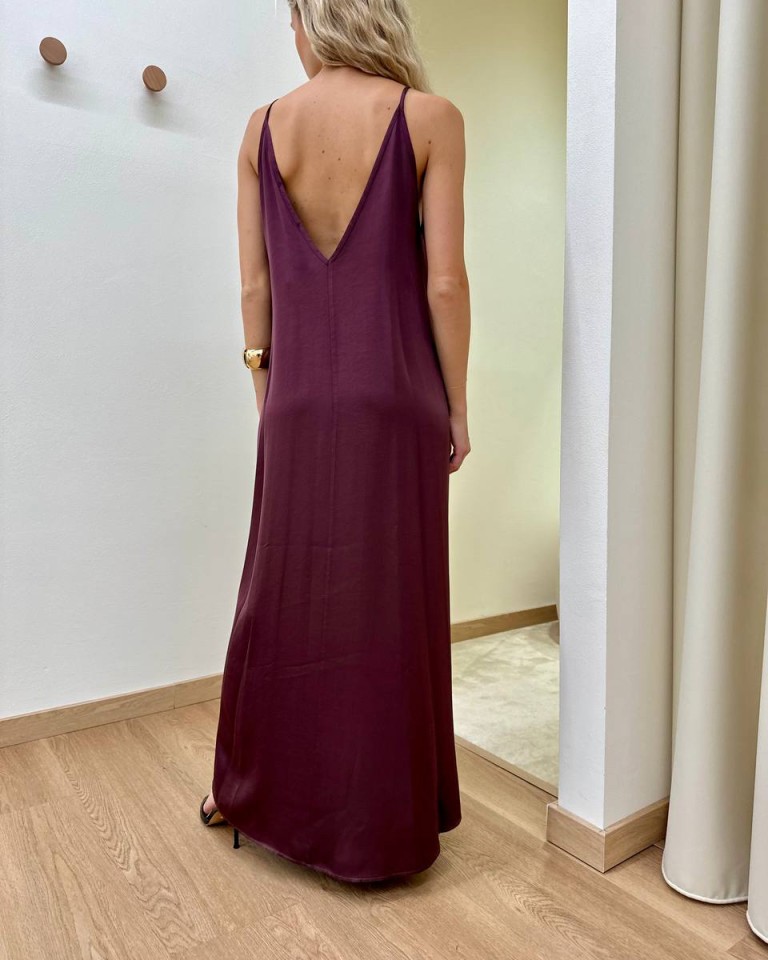 Vestito raso scollo schiena fico HaveOne Shop Online Vestito raso scollo schiena fico HaveOne
