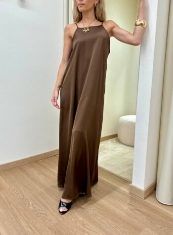 Shop Online Vestito raso scollo schiena moro HaveOne