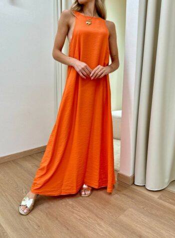 Vestito lungo vogatore arancio Tensione In Shop Online Vestito lungo vogatore arancio Tensione In