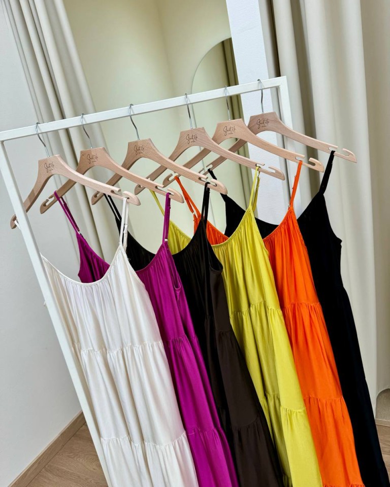 Vestito lungo a balze moro Tensione In Shop Online Vestito lungo a balze moro Tensione In
