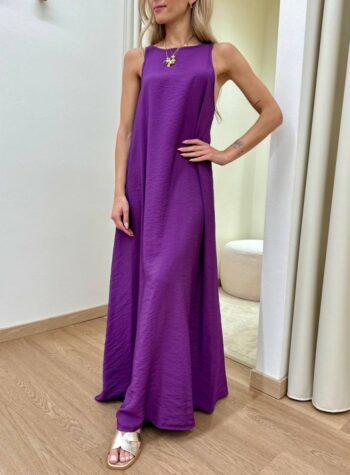 Shop Online Vestito lungo vogatore viola Tensione In
