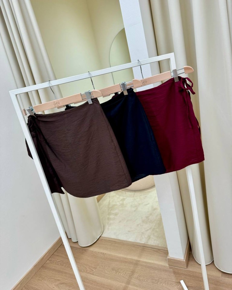 Minigonna pareo nera HaveOne Shop Online Minigonna pareo nera HaveOne
